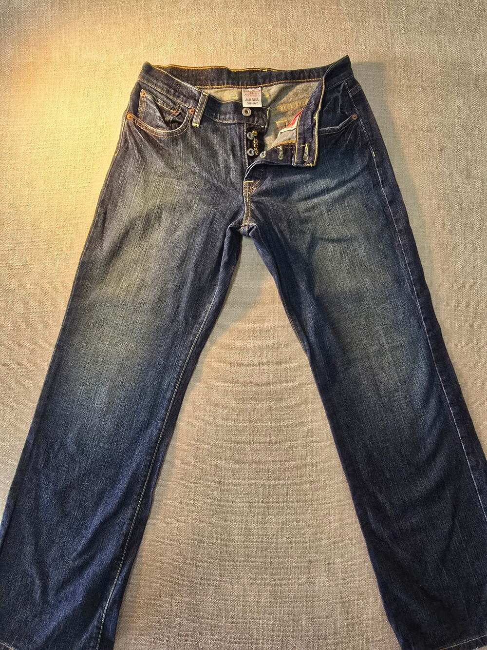 Lucky Brand Dungarees by Gene Montesano Easy Rider Short Length Jeans